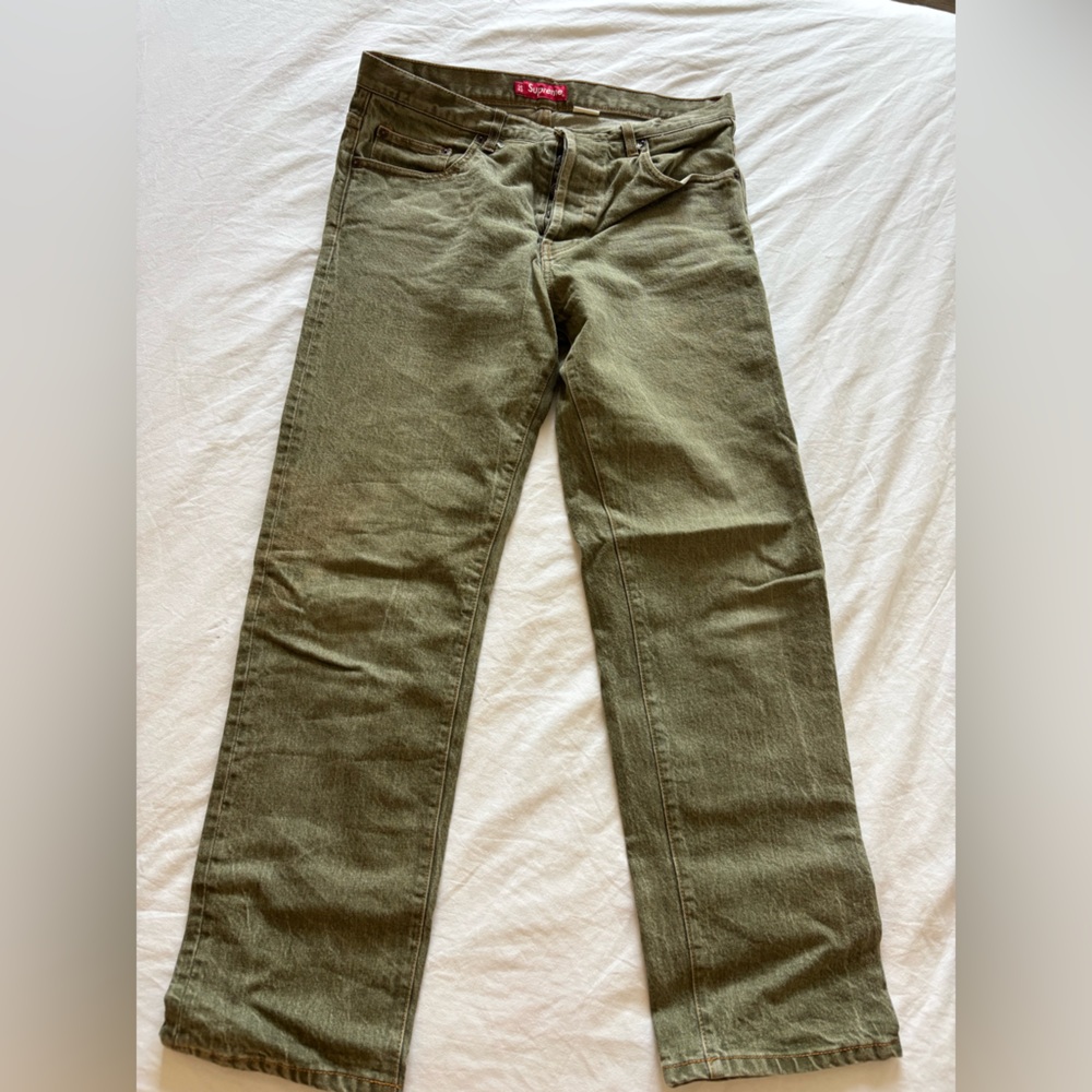 Supreme Men's Green Jeans